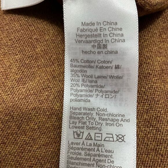 J. CREW Wool Blend V Neck Sweater - Picture 6 of 6